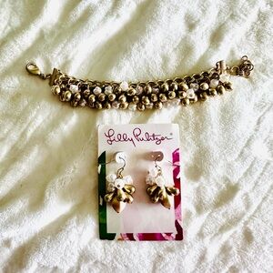 Lilly Pulitzer Bracelet and Earrings